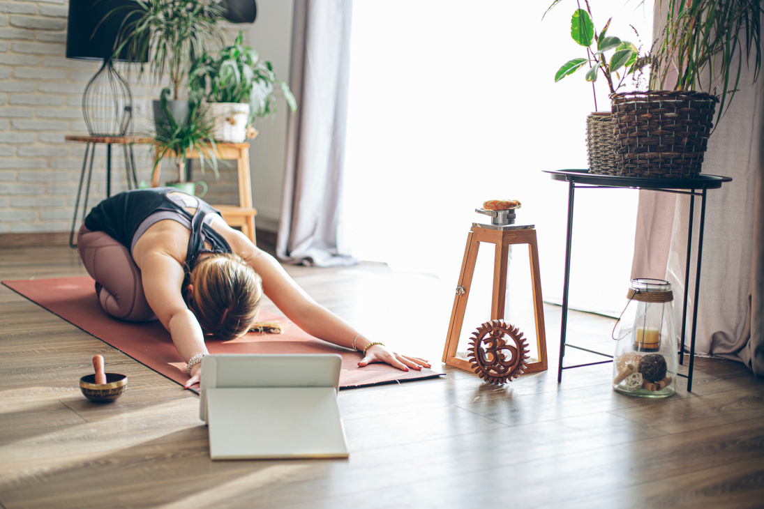 Online yoga class